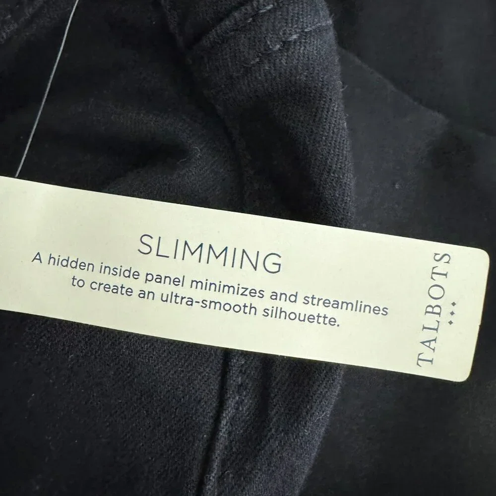 Talbots‎ Simply Flattering Jegging Jeans Womens 24W Black Stretch NWT PT-2341